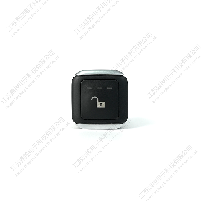 Caixa de apoio de braço para carro DK-5 preto prateado com tela embutida